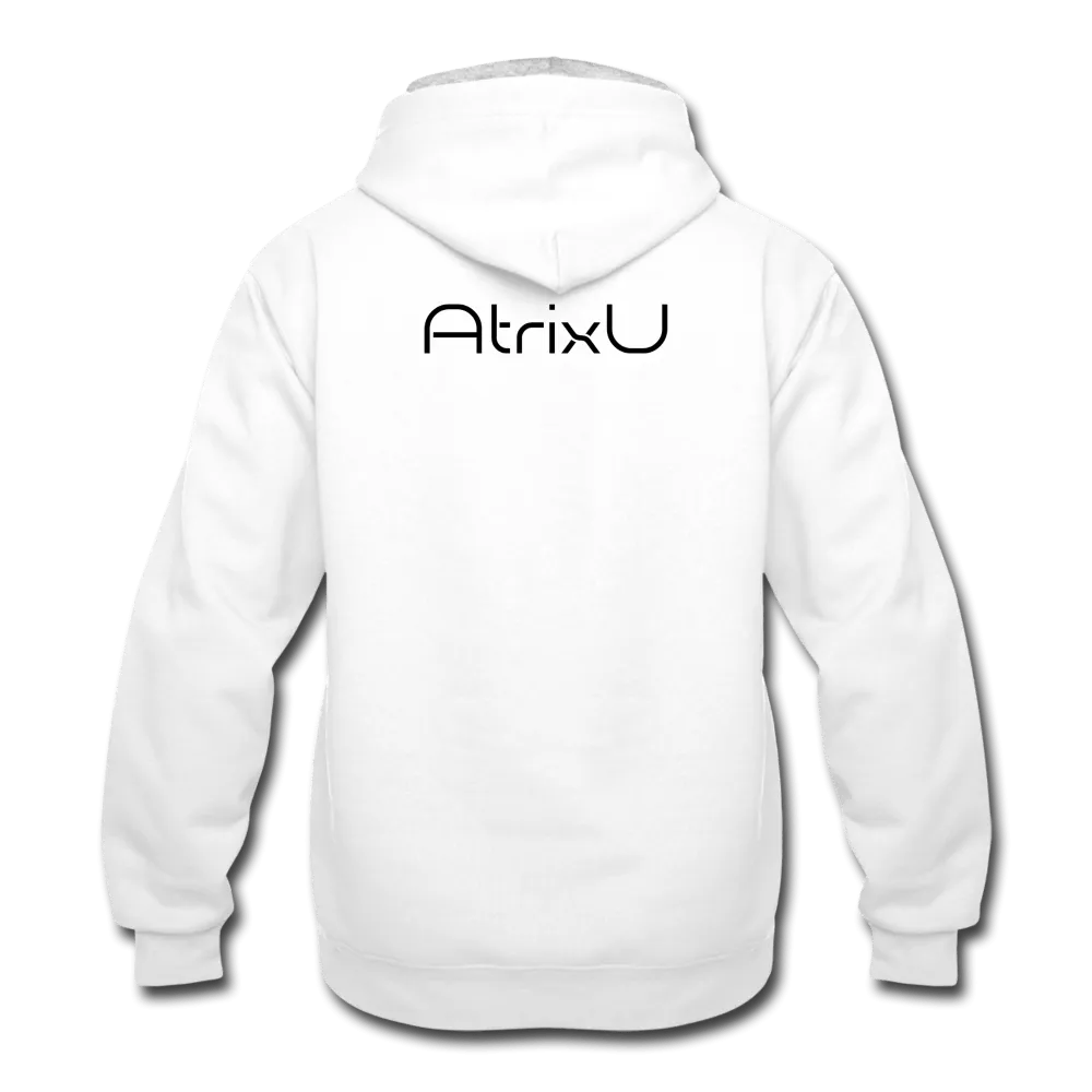QR Code White Hoodie