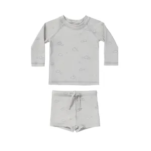 Quincy Mae Finn Rashguard   Short Set - Sunny Day