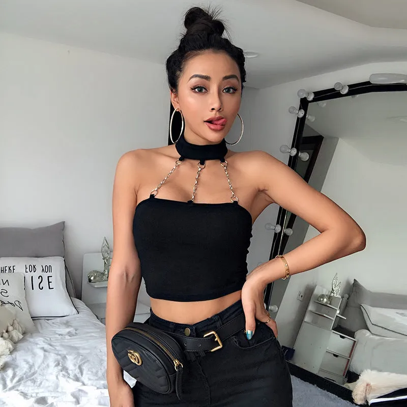 "CHOCKER CHAIN" TUBE TOP K072506