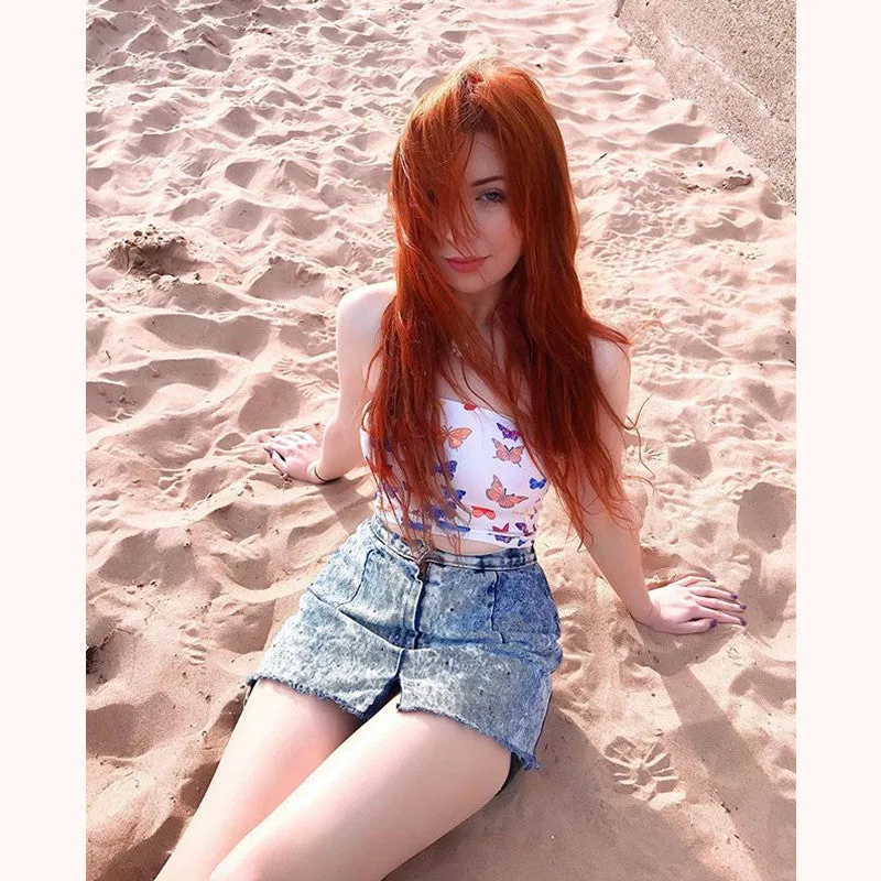 "COLORFUL BUTTERFLY" TOP K052305