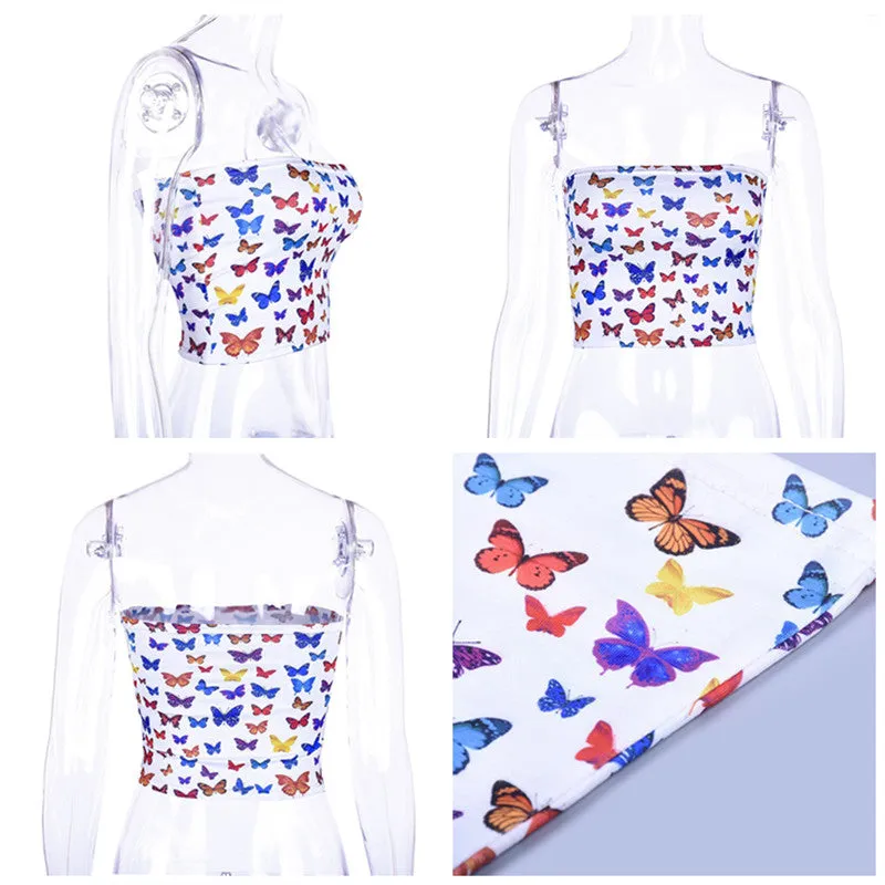 "COLORFUL BUTTERFLY" TOP K052305