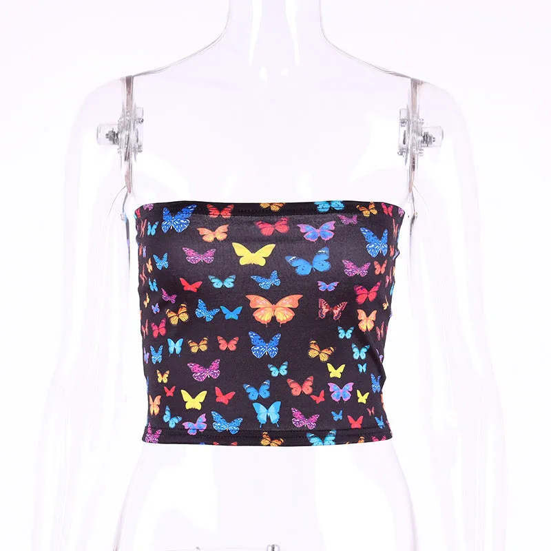 "COLORFUL BUTTERFLY" TOP K052305