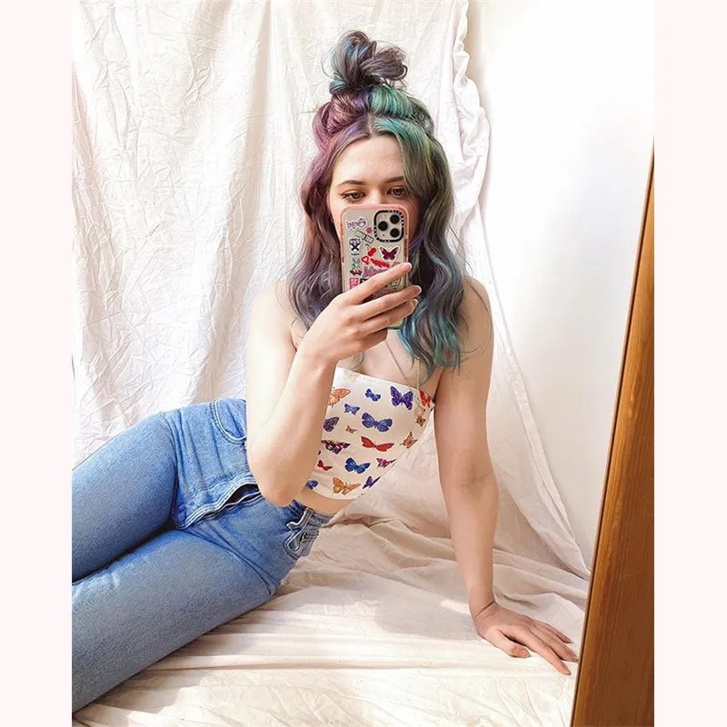 "COLORFUL BUTTERFLY" TOP K052305