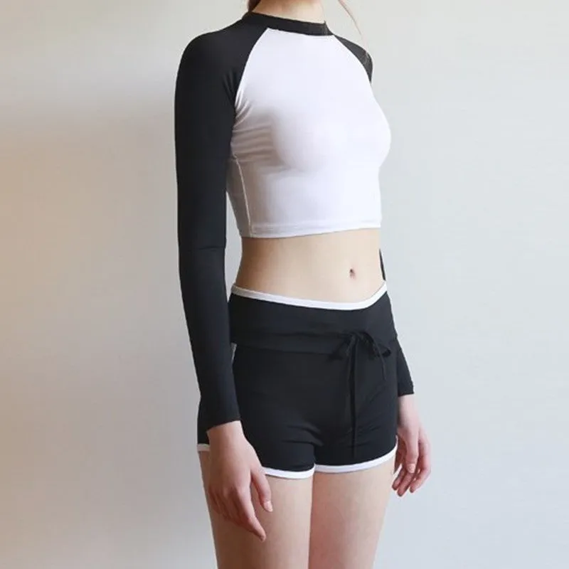"JAPANESE LONG SLEEVE FITNESS" SWIMSUIT K042906