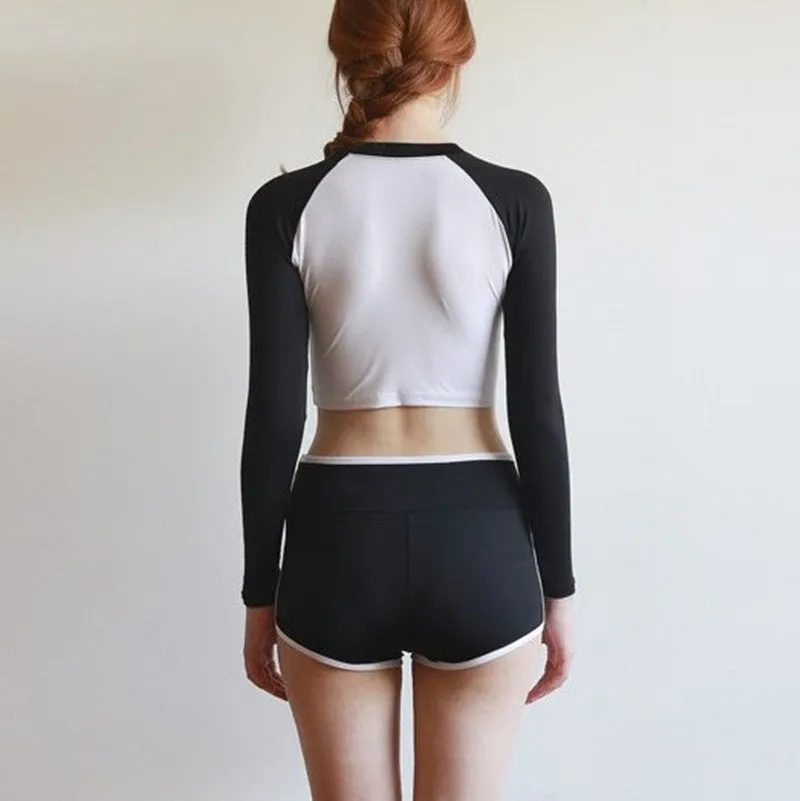"JAPANESE LONG SLEEVE FITNESS" SWIMSUIT K042906