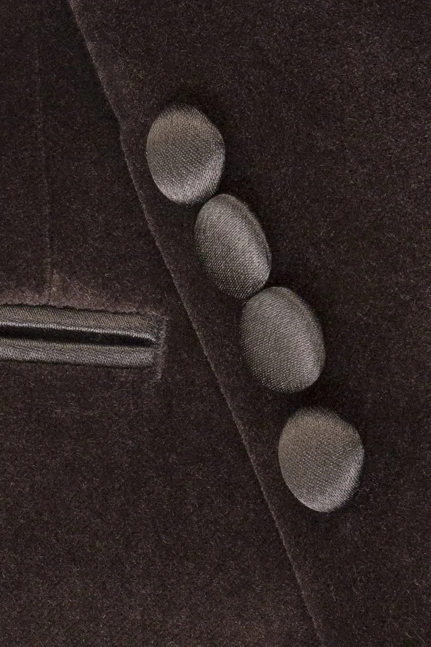 "Liam" Black Velvet Jacket (Separates)