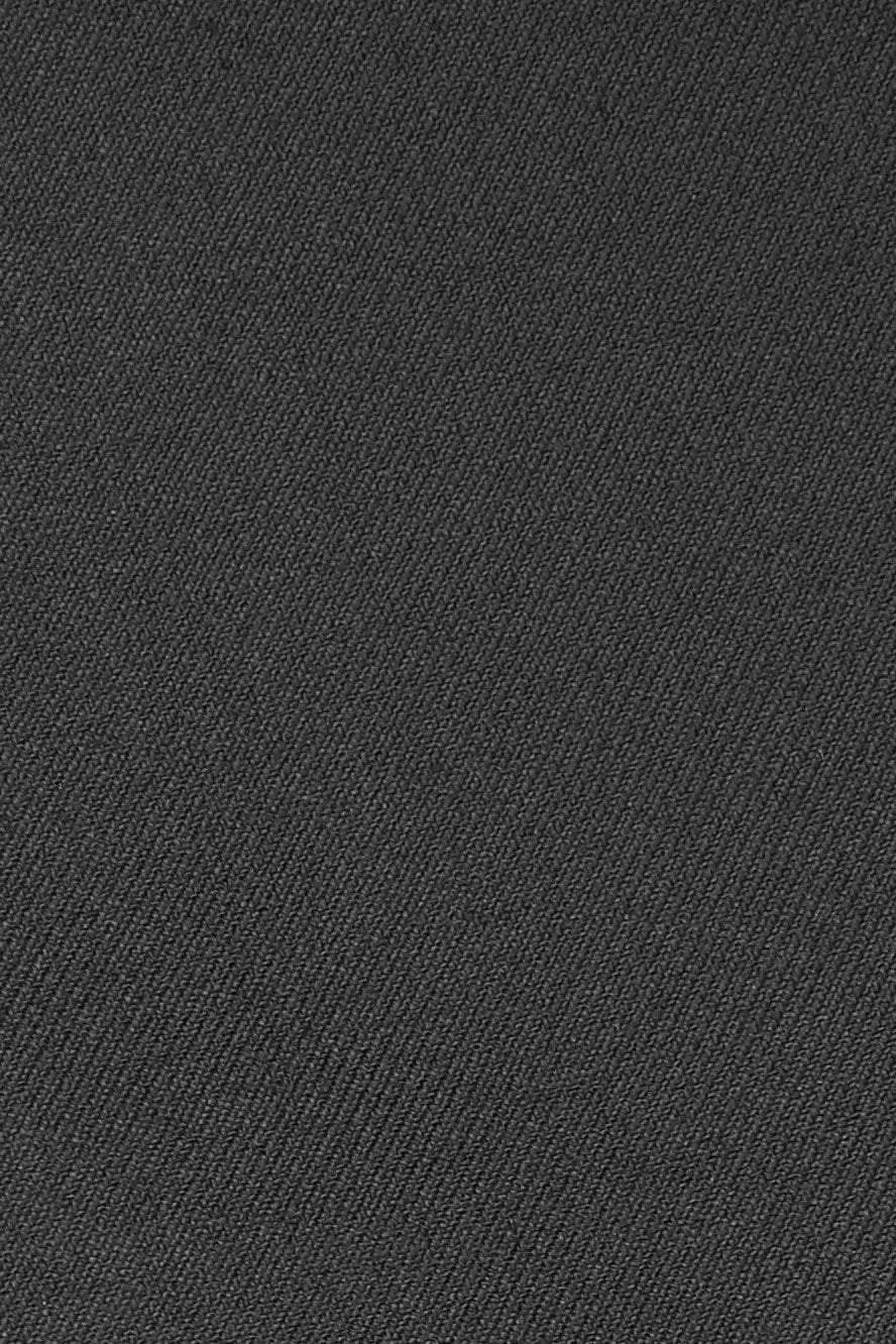 "Logan" Black Luxury Wool Blend Tuxedo Pants - Unhemmed