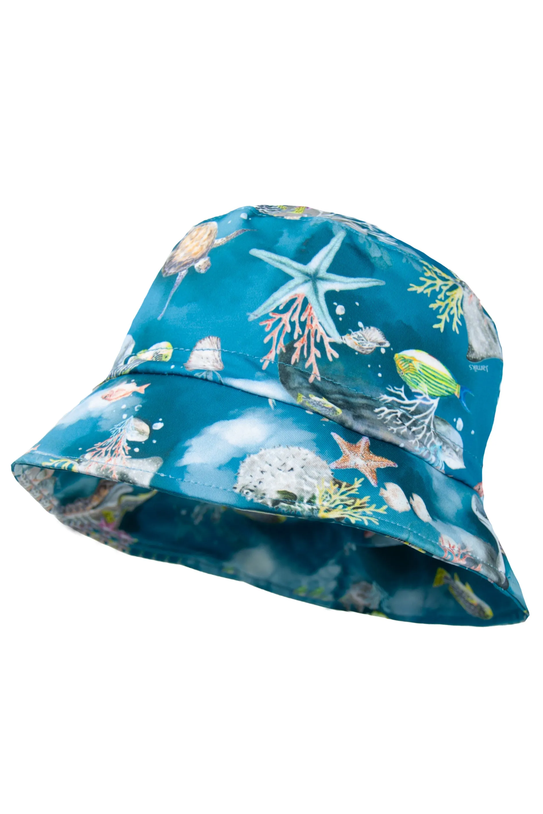 "Lonnie" Teal Sea Life Sunhat