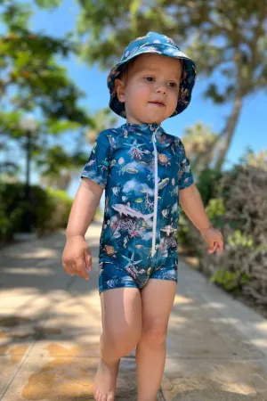 "Nemo" Teal Sea Life Swimsuit