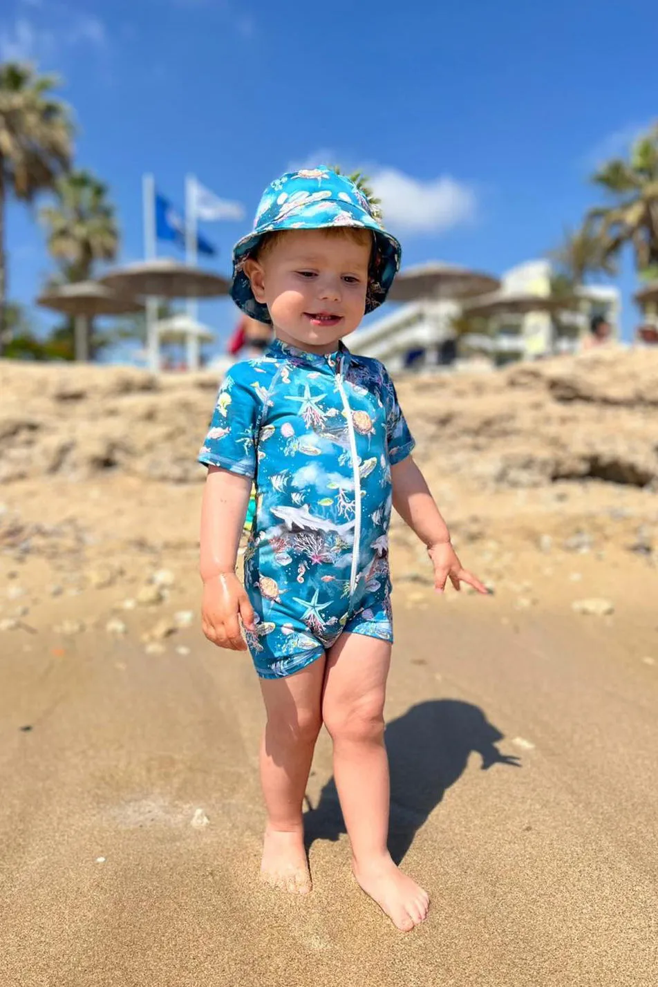 "Nemo" Teal Sea Life Swimsuit