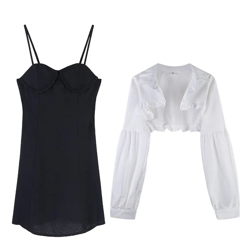 "WHITE HALF" SHIRT / DRESS N092305