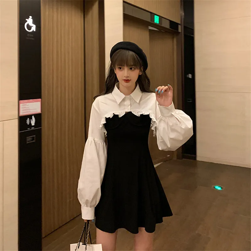 "WHITE HALF" SHIRT / DRESS N092305