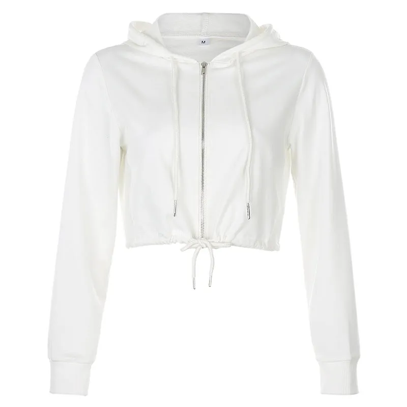 "ZIP DRAWSTRING" HOODIE N092604