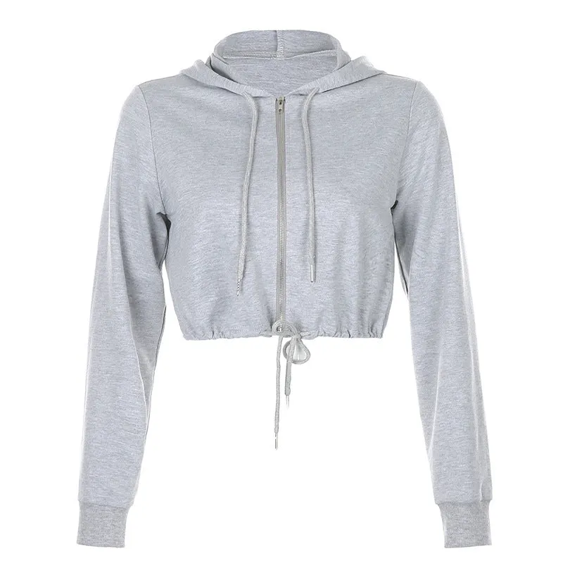 "ZIP DRAWSTRING" HOODIE N092604