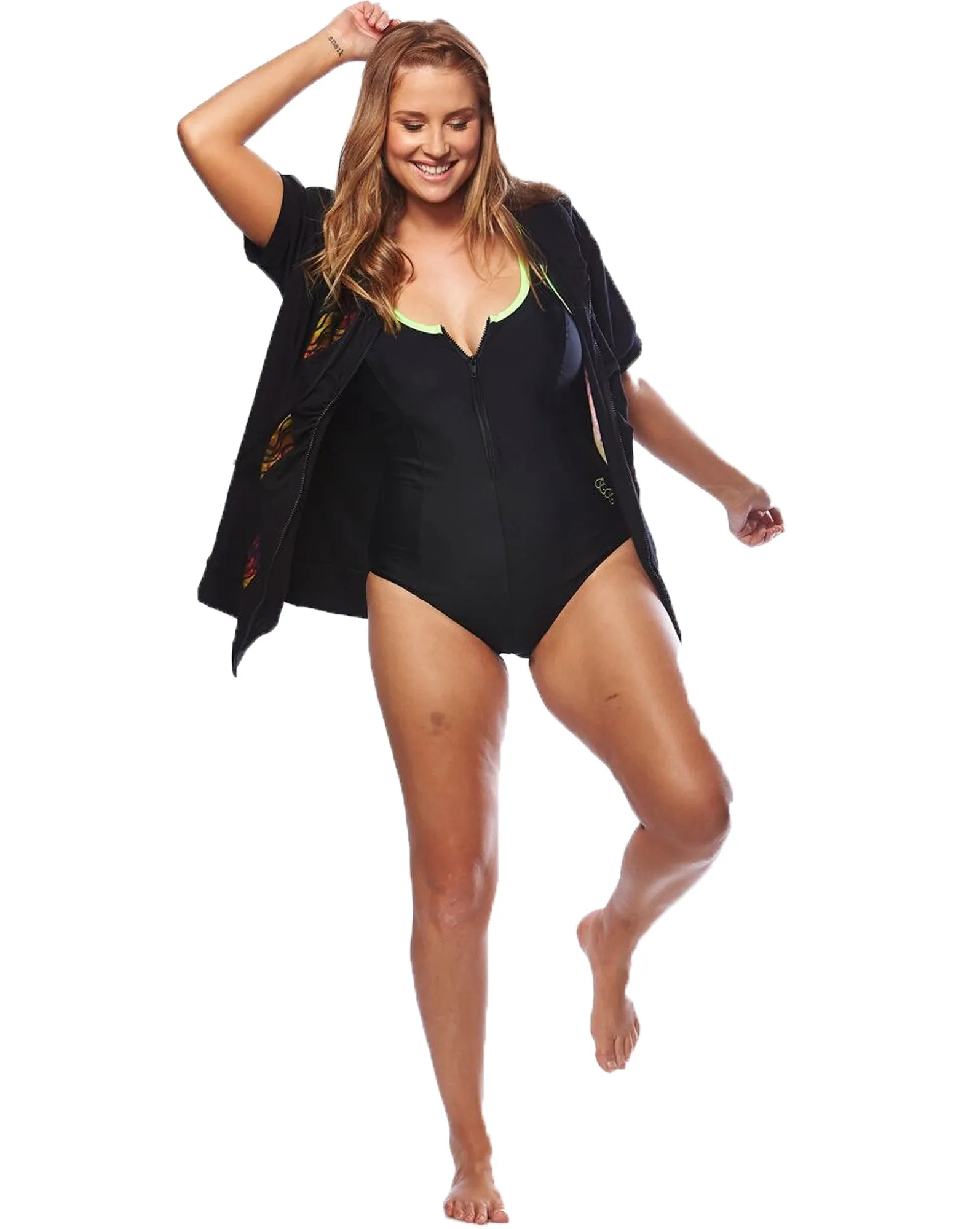 Racer Back Swimsuit - Zip