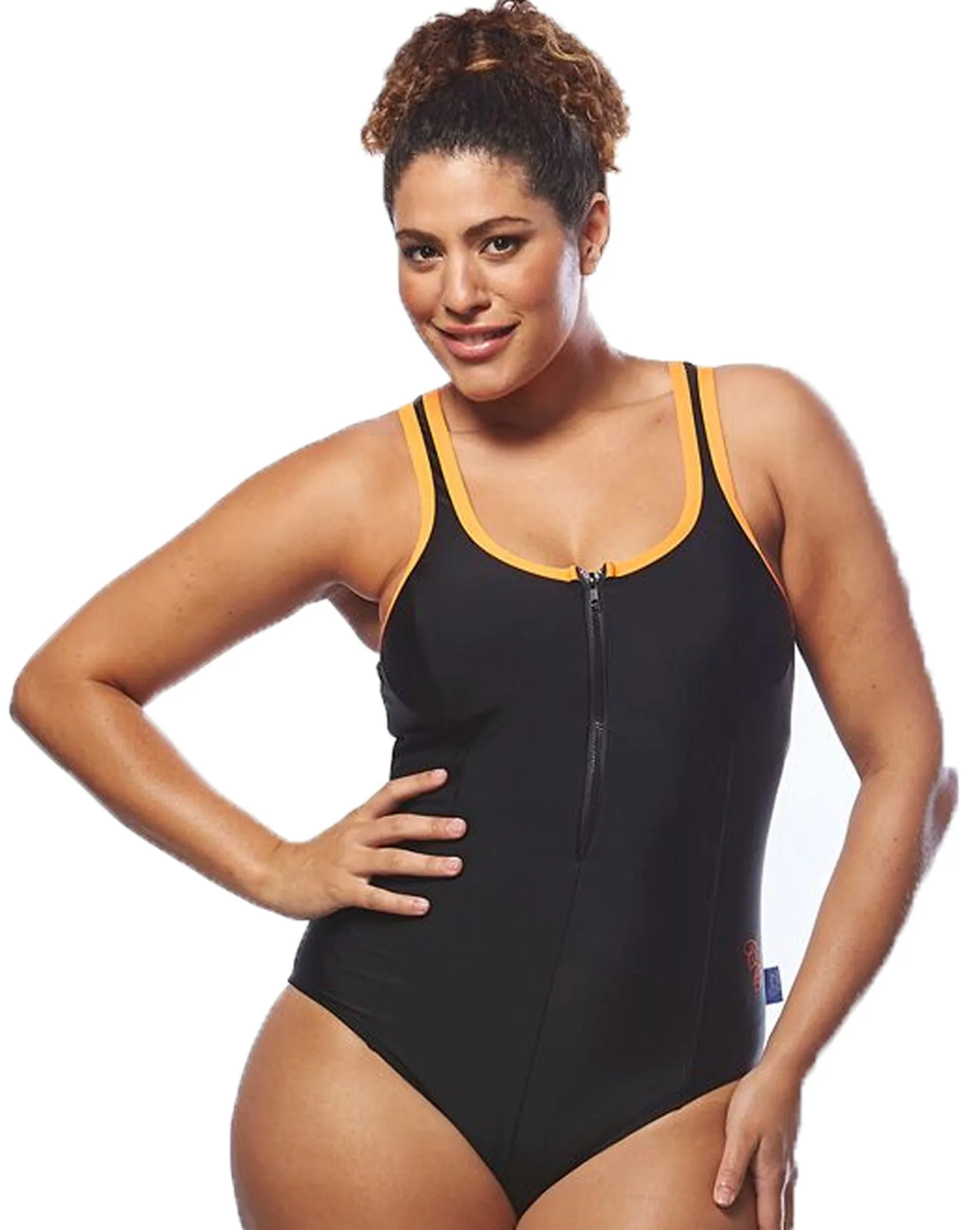 Racer Back Swimsuit - Zip