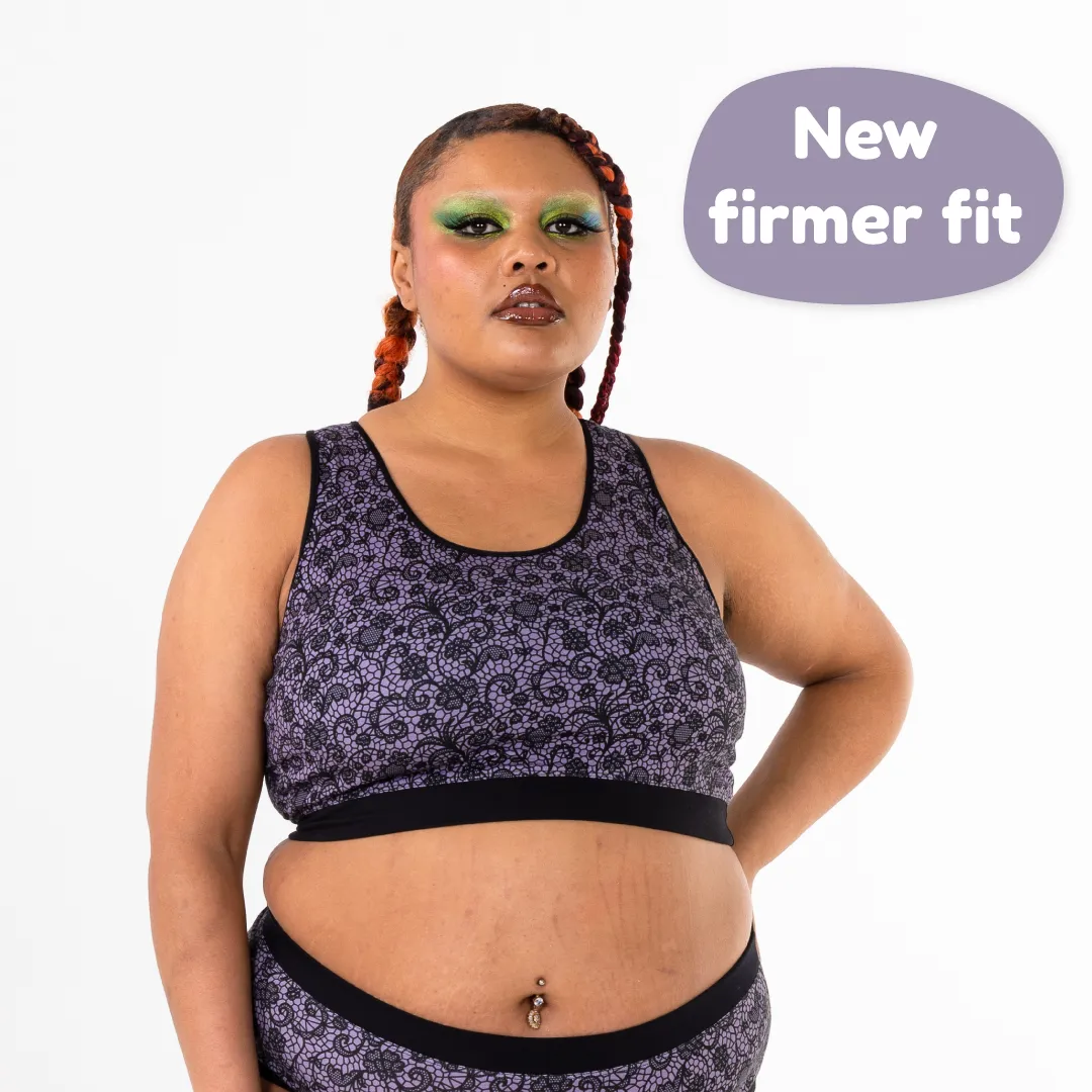 Racerback Bralette - Stormy Lace