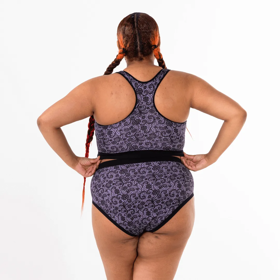 Racerback Bralette - Stormy Lace