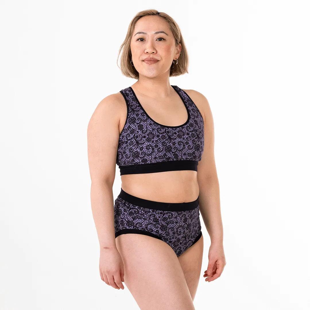 Racerback Bralette - Stormy Lace