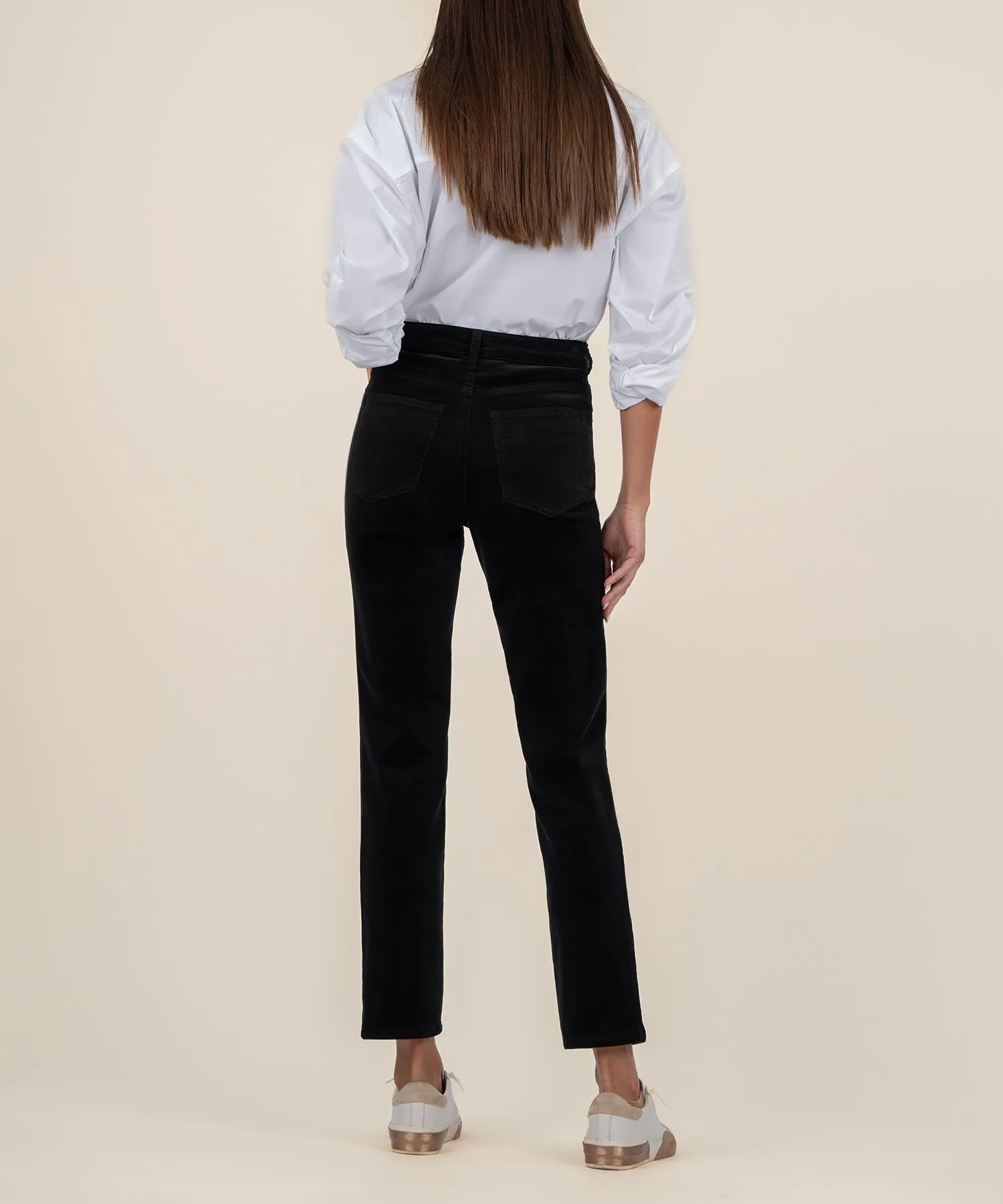 Rachael Corduroy Mom Jean, Long - FINAL SALE