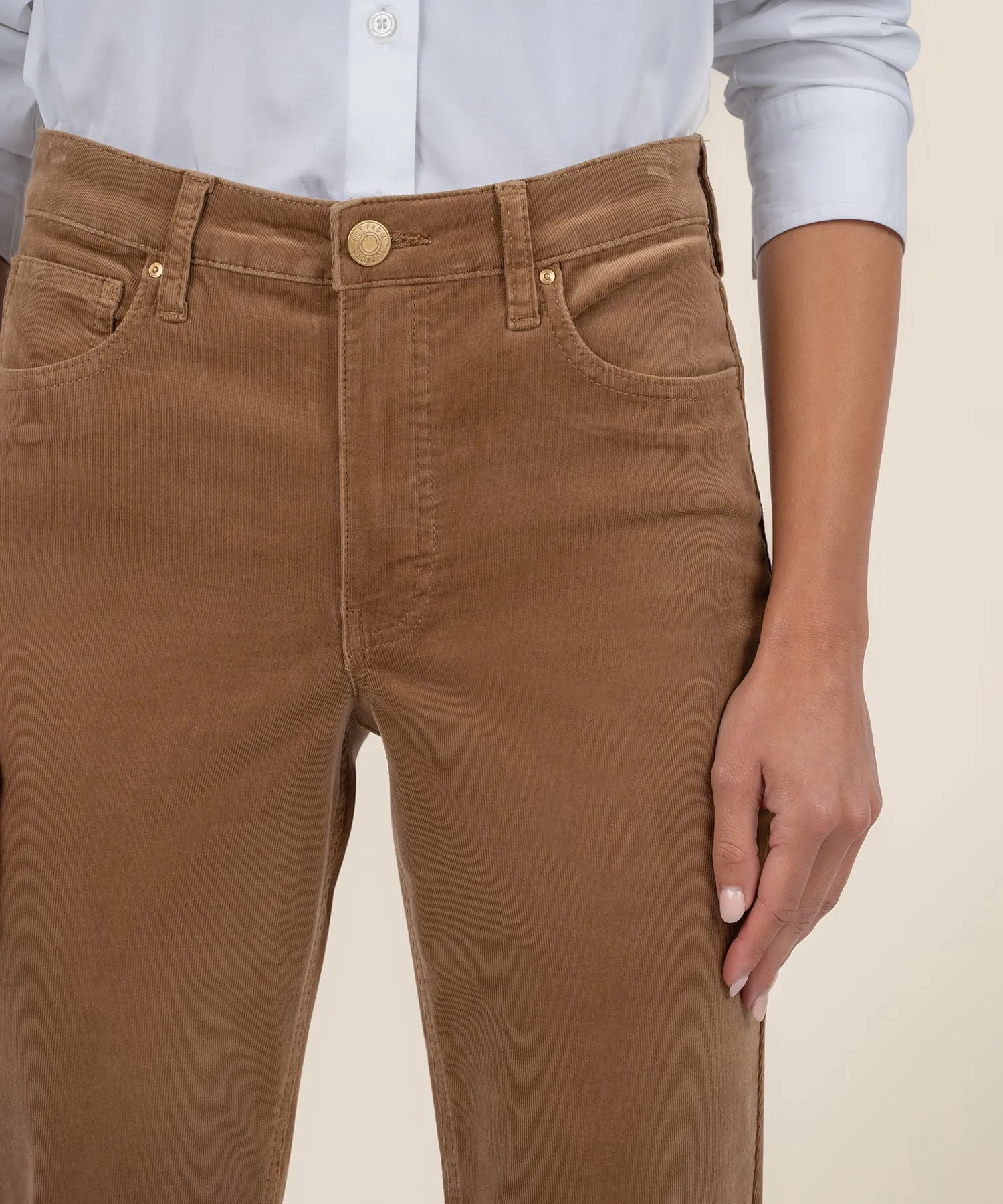 Rachael Corduroy Mom Jean, Long - FINAL SALE