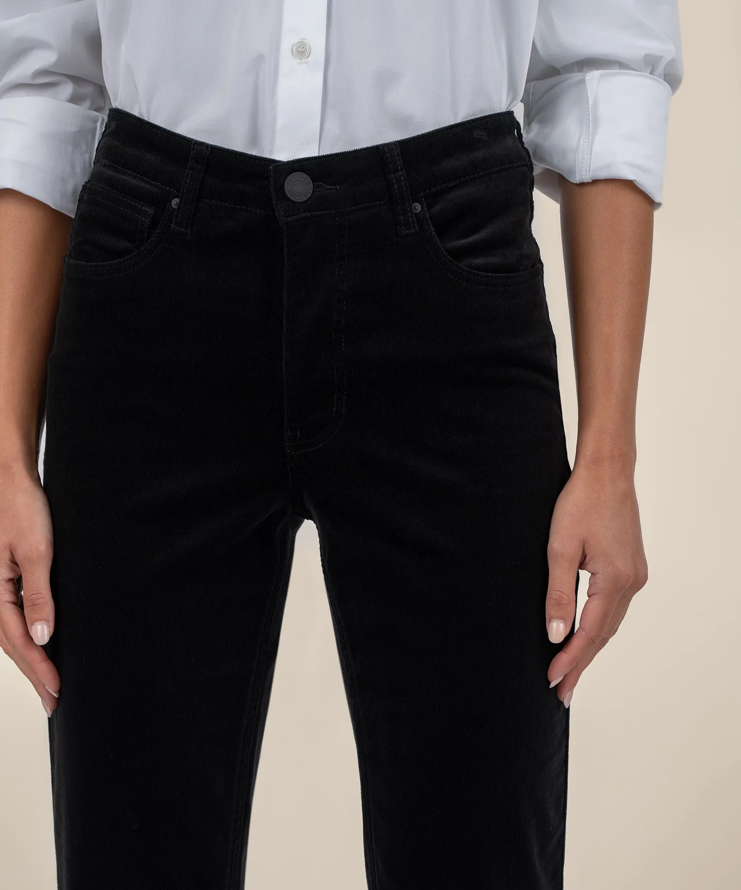 Rachael Corduroy Mom Jean, Long - FINAL SALE