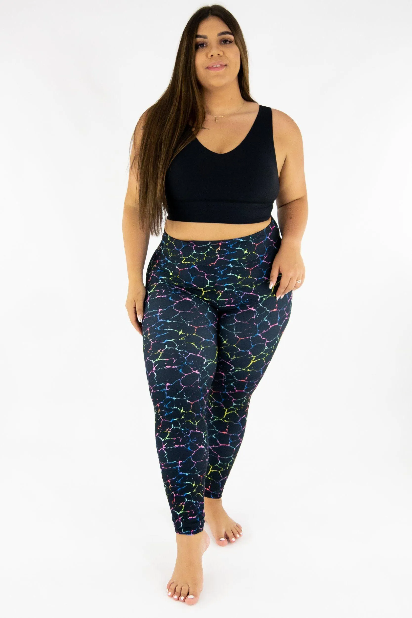 Rainbow Marble - Casual Leggings