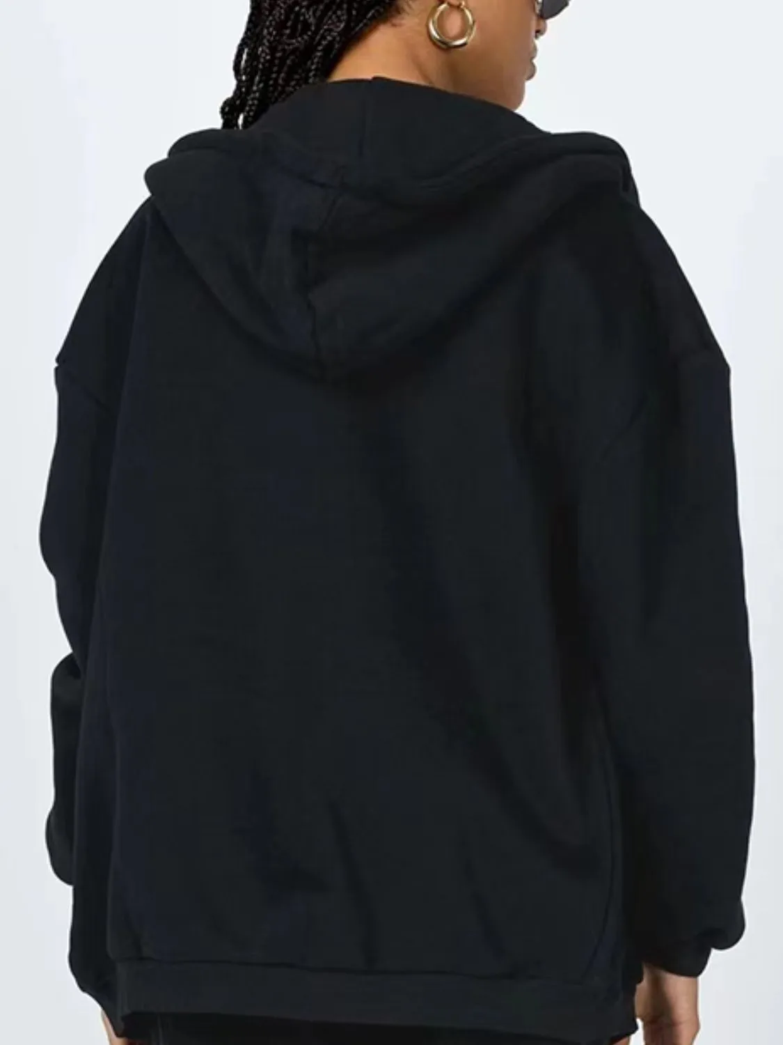 Rainey Zip-Up Drawstring Hoodie