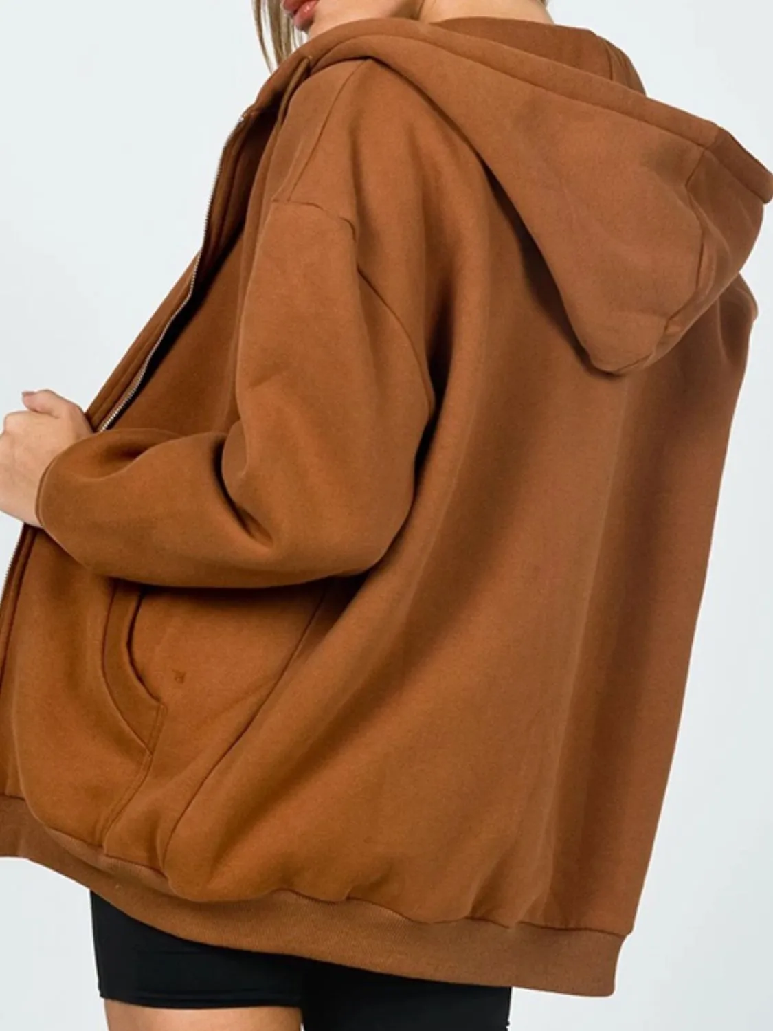 Rainey Zip-Up Drawstring Hoodie