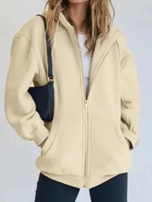 Rainey Zip-Up Drawstring Hoodie