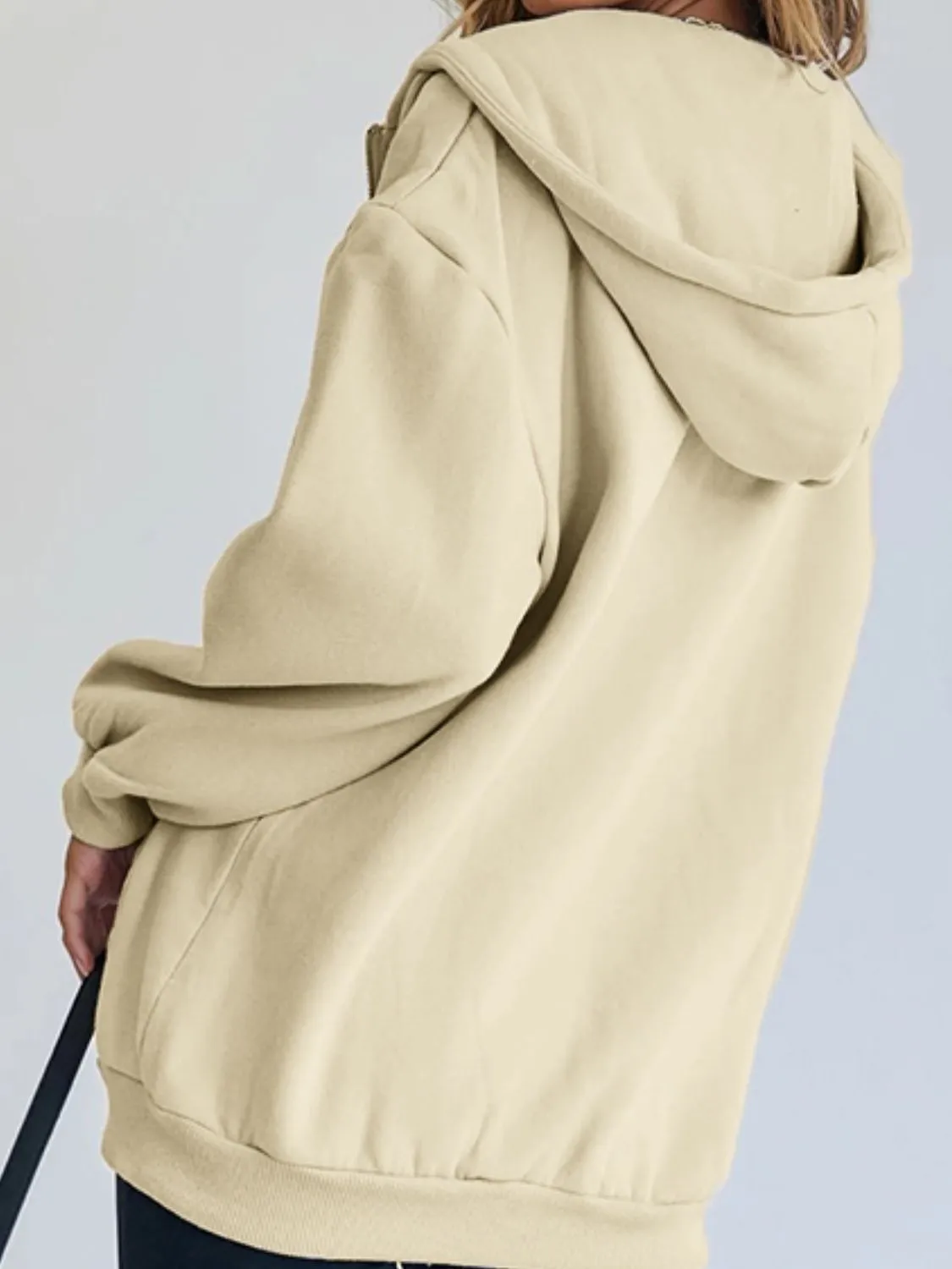 Rainey Zip-Up Drawstring Hoodie