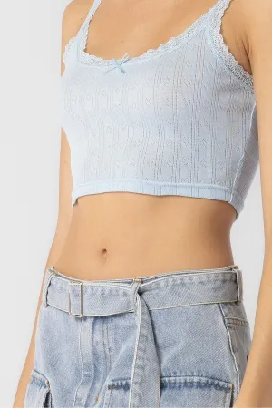 Ramona Blue Bow Tank Top