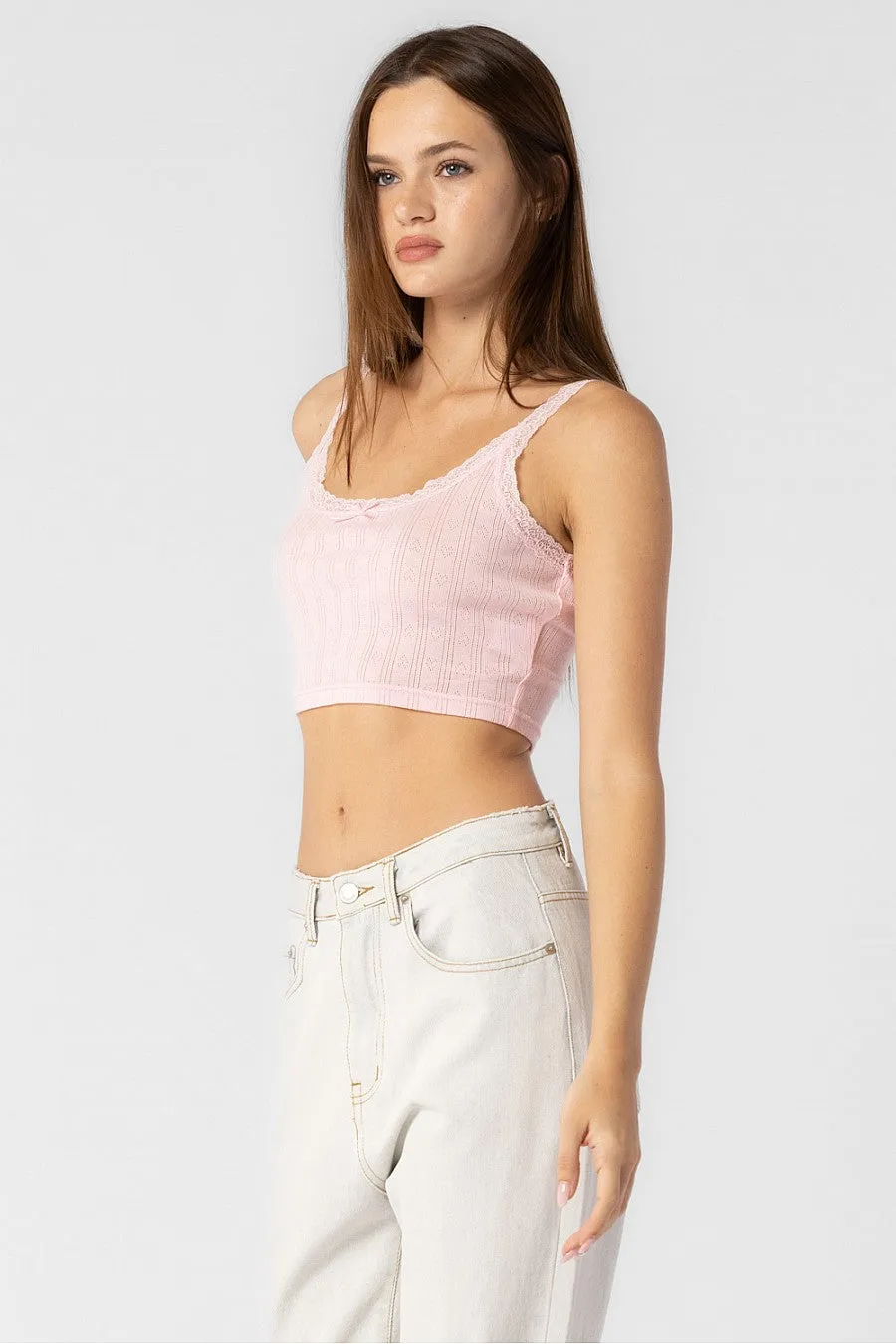 Ramona Pink Bow Tank Top