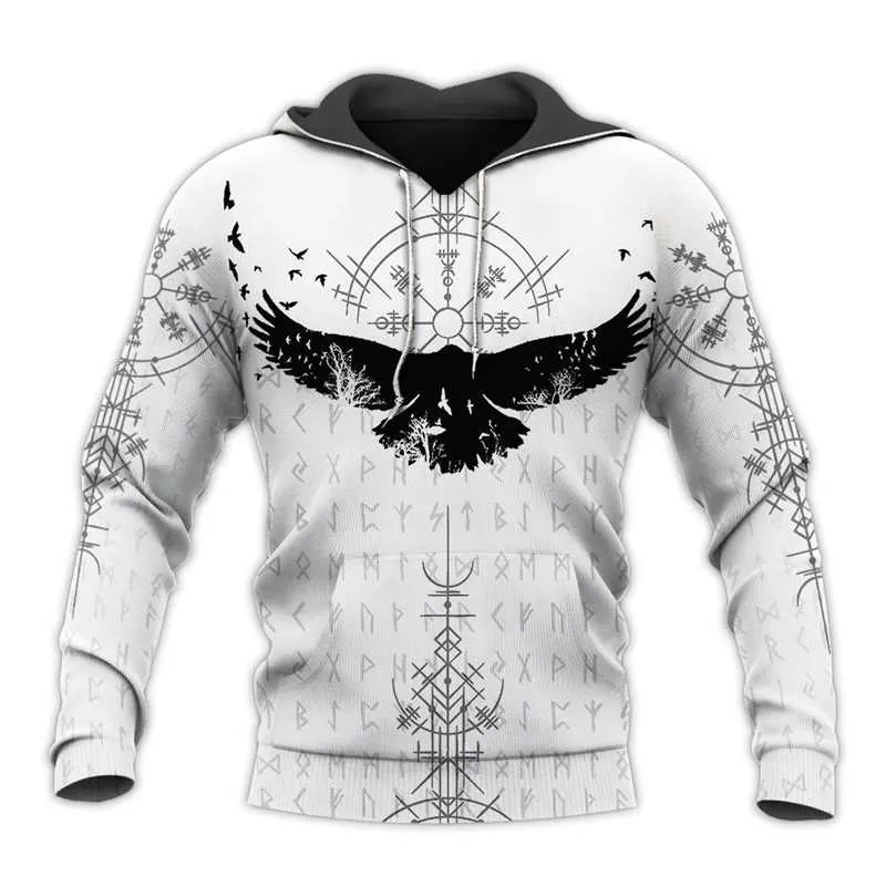 Raven and Vegvisir Hoodie