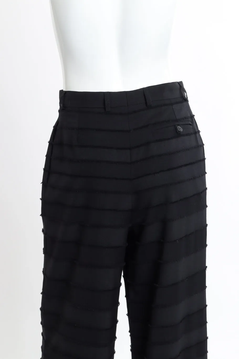 Raw Edge Stripe Pant