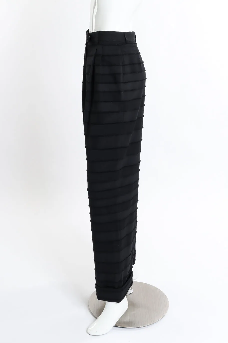 Raw Edge Stripe Pant