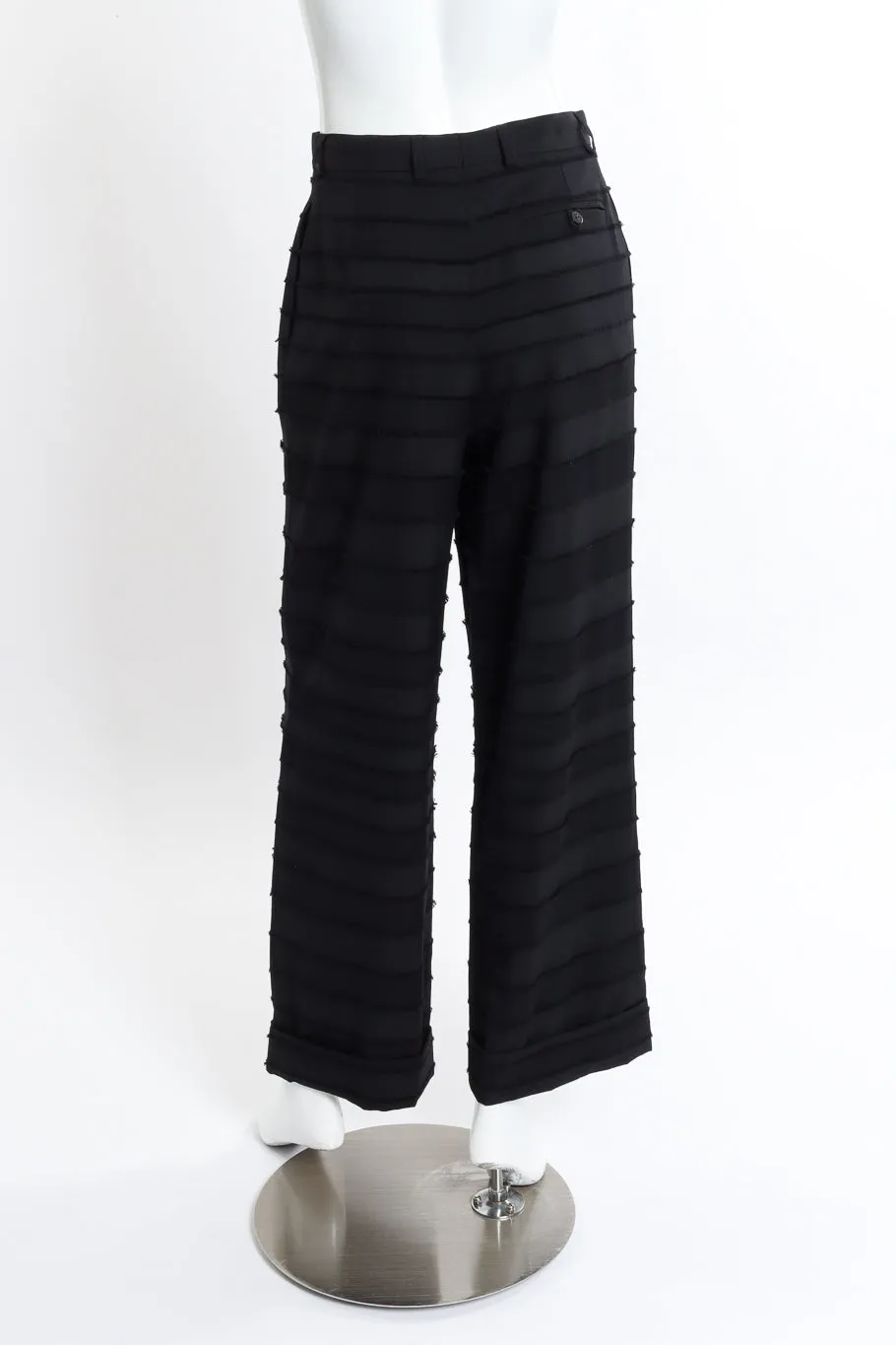Raw Edge Stripe Pant
