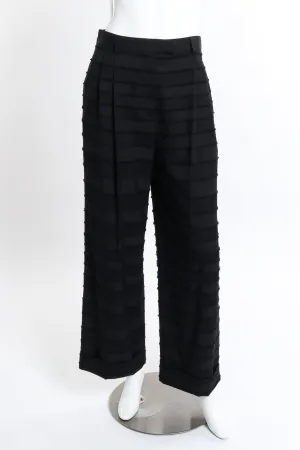 Raw Edge Stripe Pant