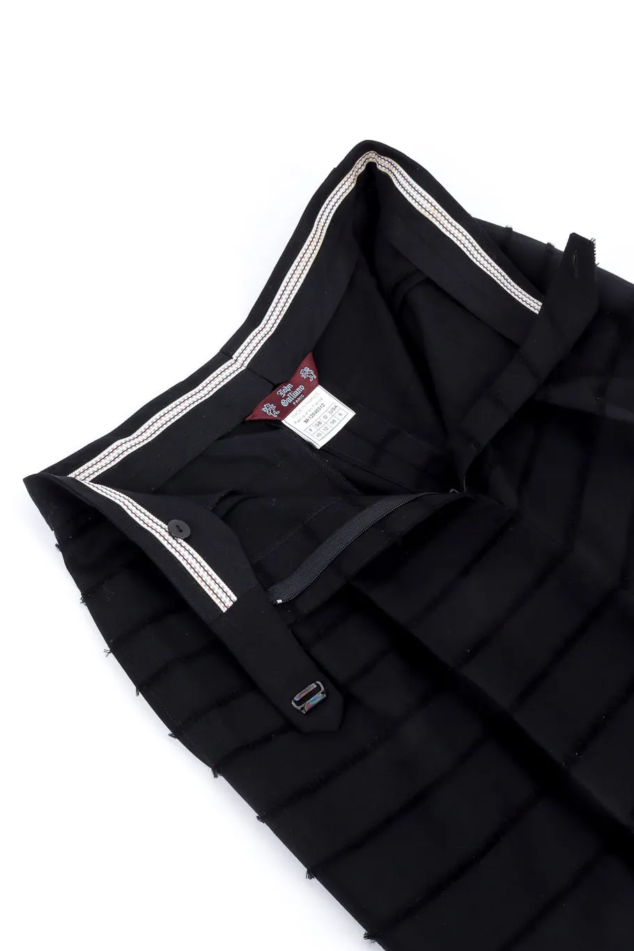 Raw Edge Stripe Pant