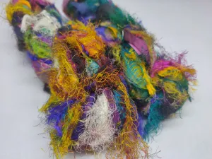 Recycled Sari Silk Ribbon - Eye Lash