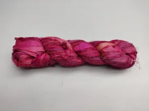 Recycled Sari Silk Ribbon - Punch