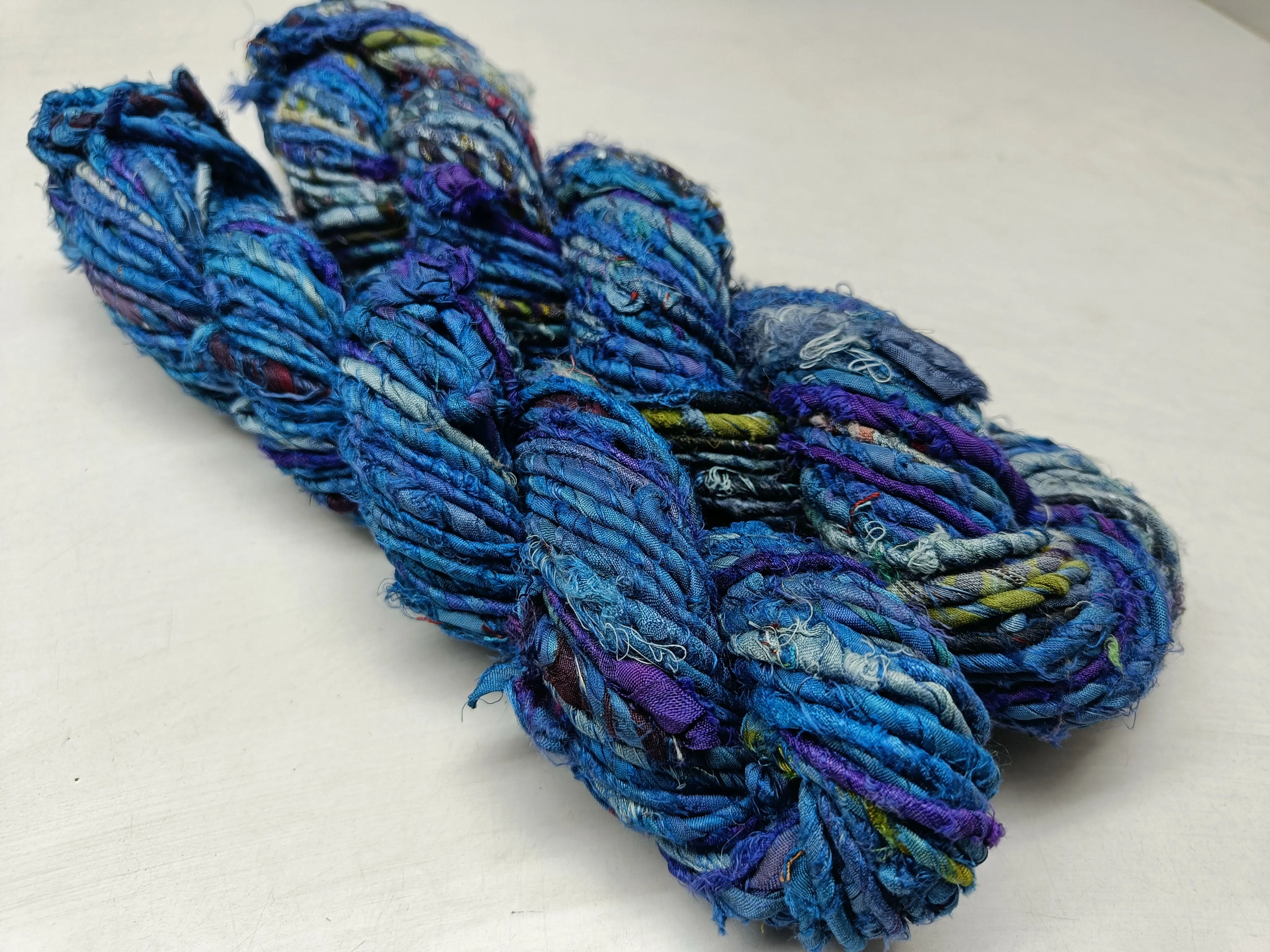 Recycled Twisted Ribbon - Blue Haze