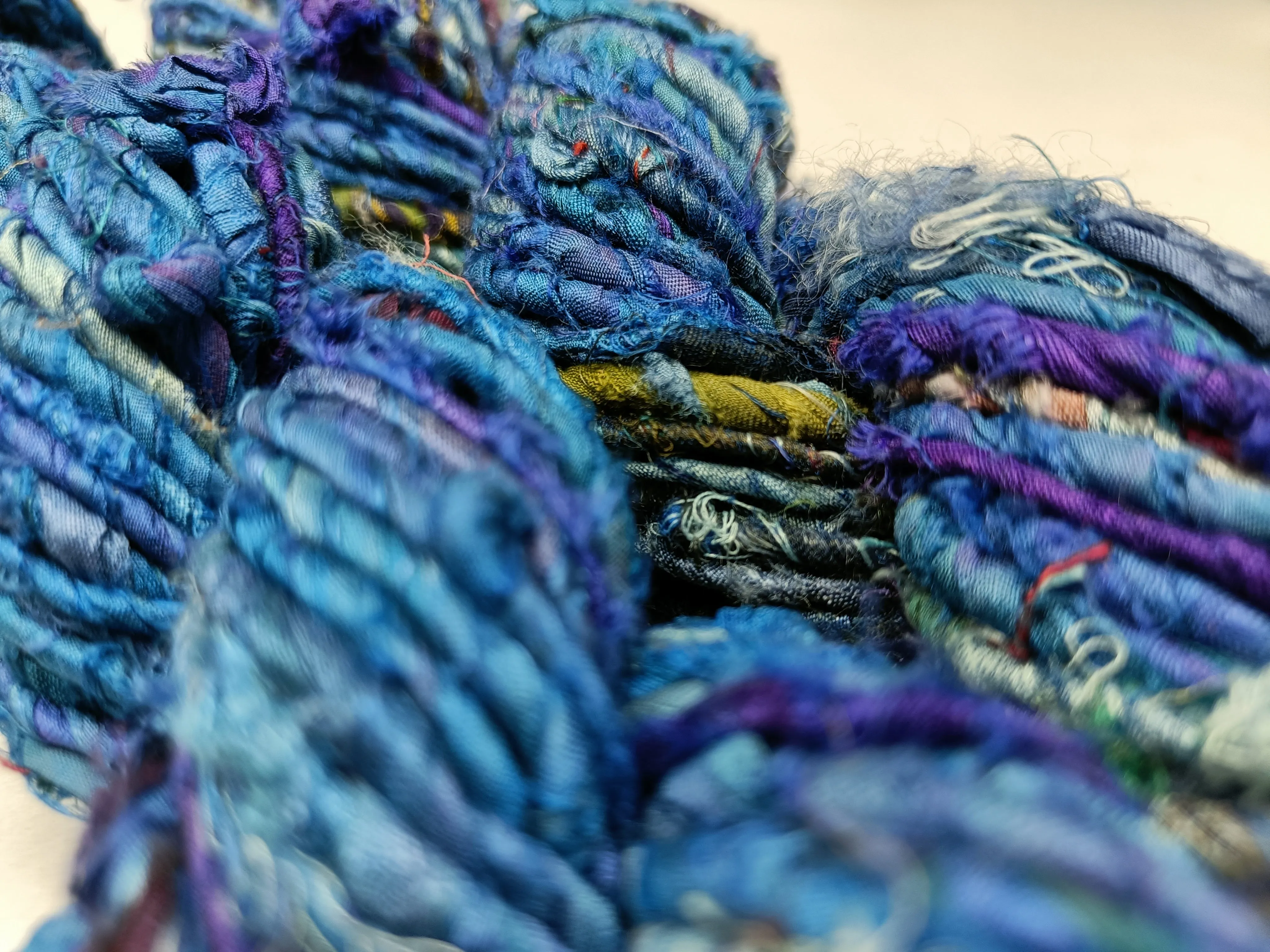 Recycled Twisted Ribbon - Blue Haze