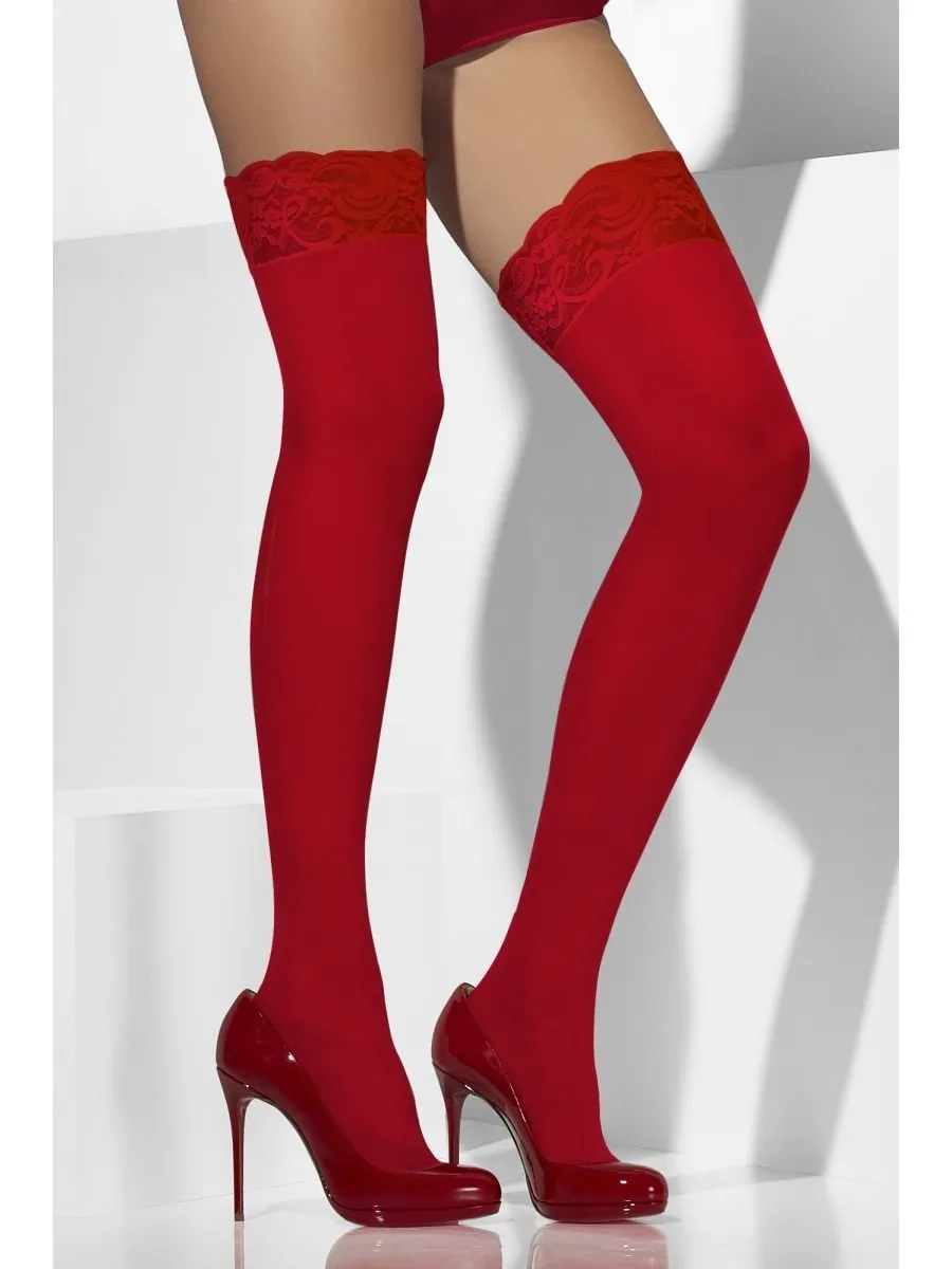 Red Sheer Hold-Ups