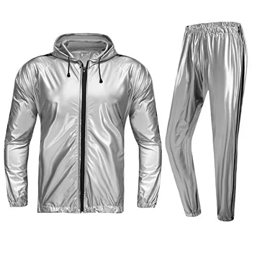 REEDBEEK Professional Full-Zip Sauna Suit Weight Loss Sweat Suit Boxing MMA Training Gym Jacket Pant Workout Suits for Men Women