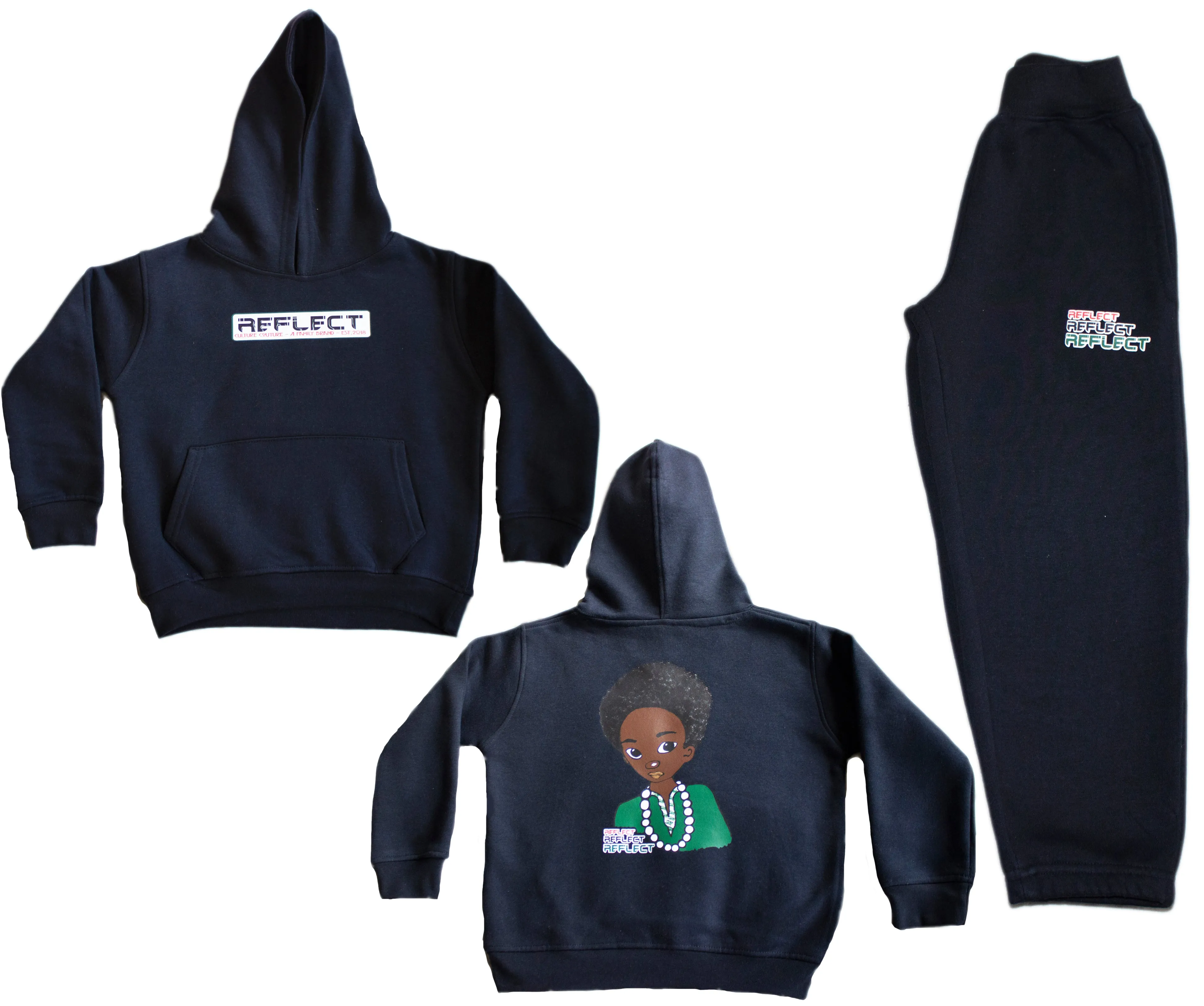 REFLECT Jogsuit Thick Boys [BLACK]