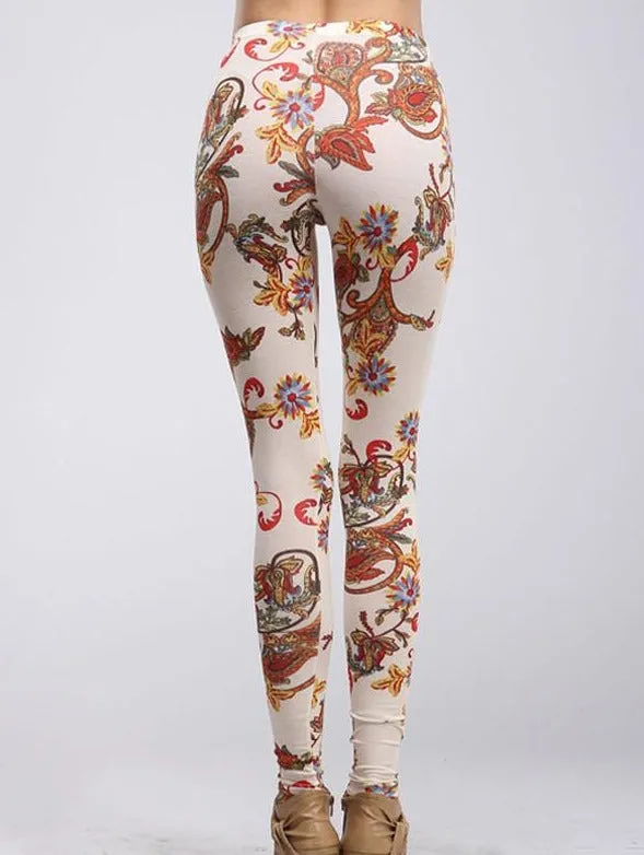 Regal Paisley Leggings