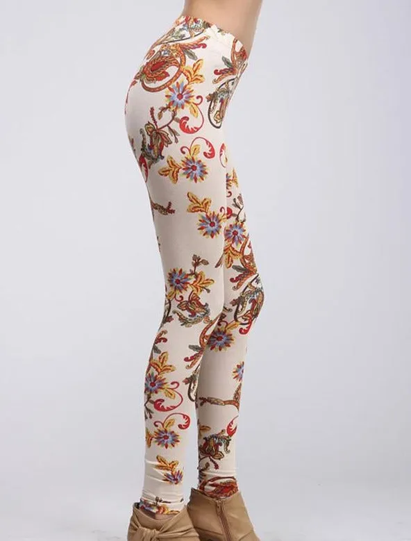 Regal Paisley Leggings