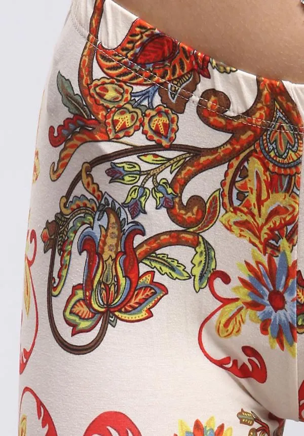Regal Paisley Leggings