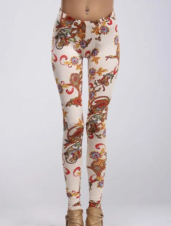 Regal Paisley Leggings